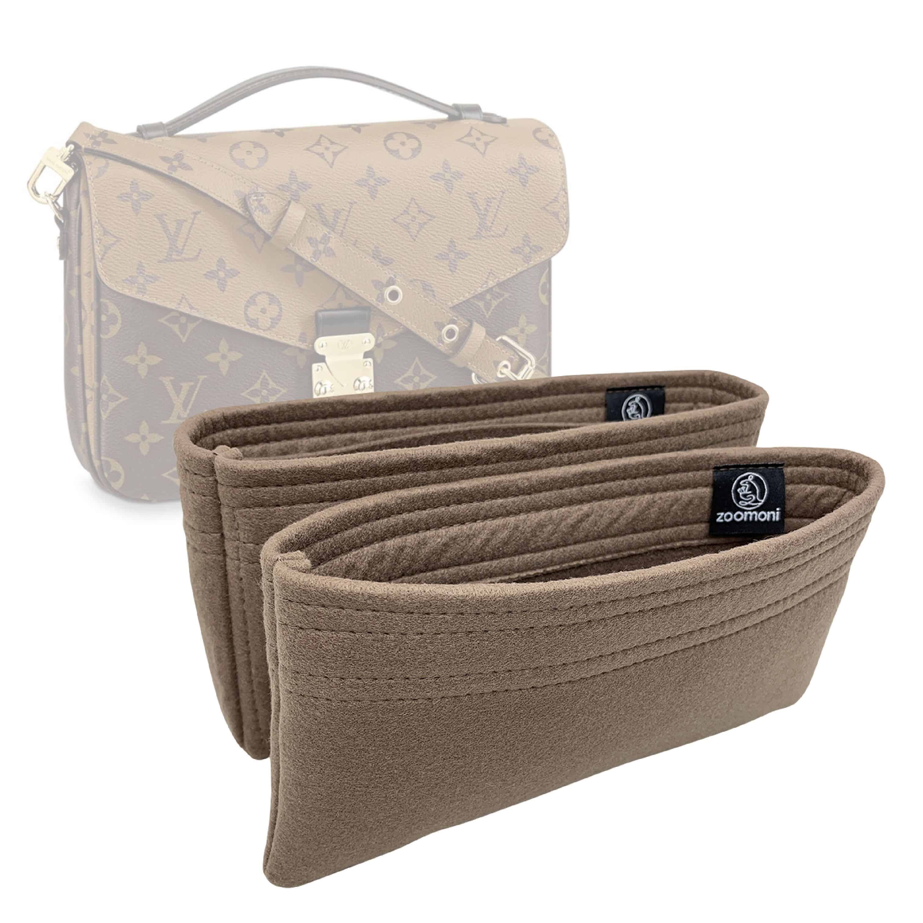  Zoomoni Bag Organizer for Louis Vuitton Etui Voyage MM -  Premium Felt Purse Handbag Insert Liner Shaper (Handmade) Soft Structure  Support : Handmade Products