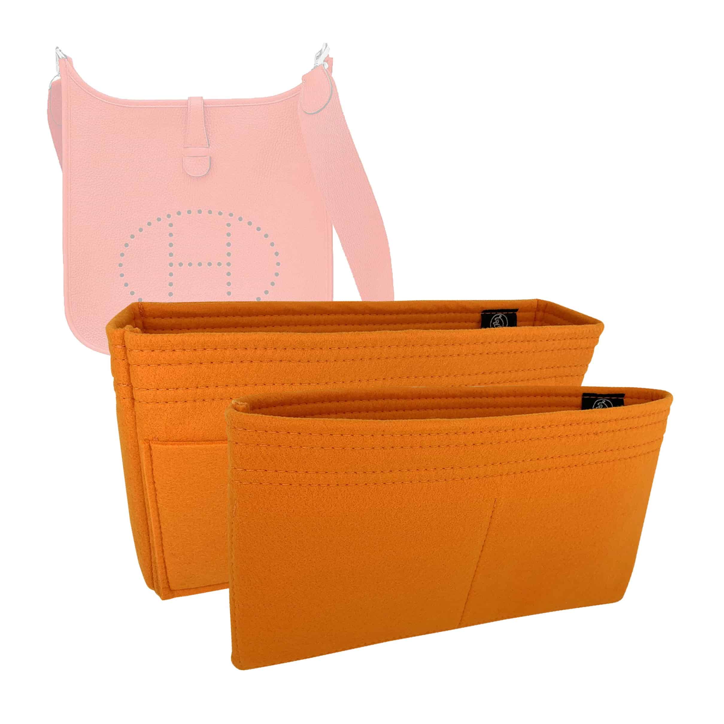 Lckaey Purse Insert Organizer- for Hermes Evelyne 29 Bags PM Insert- Premium Felt insert-1003black-M